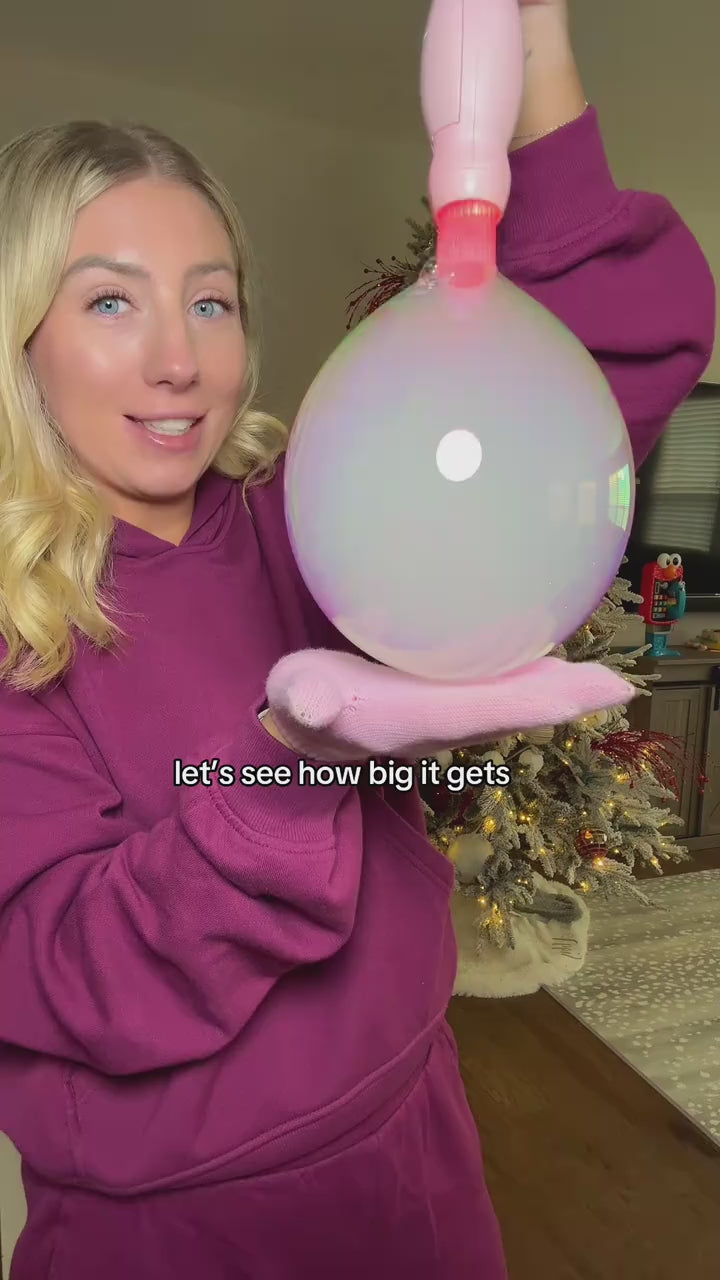 Smoke bubble blower video