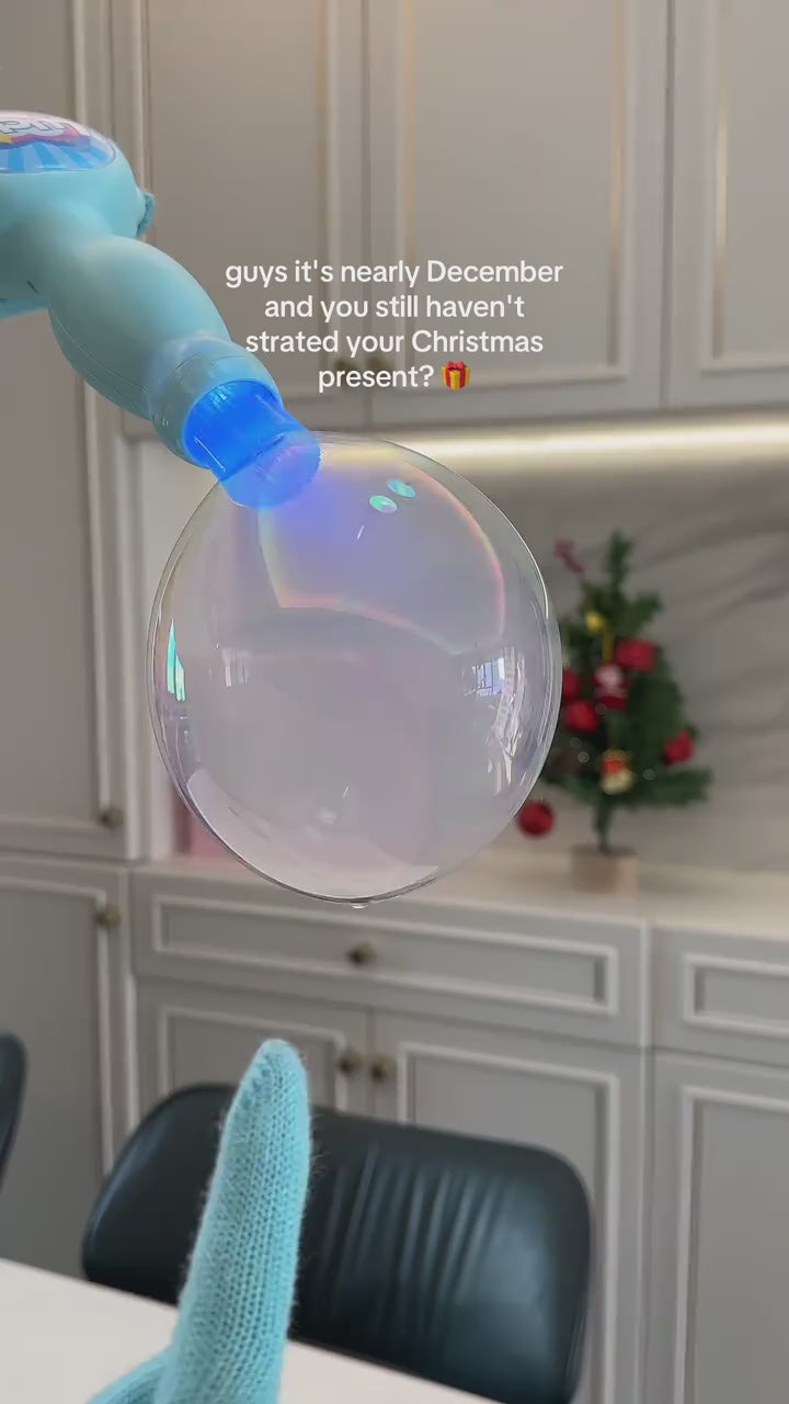 Smoke bubble blower video
